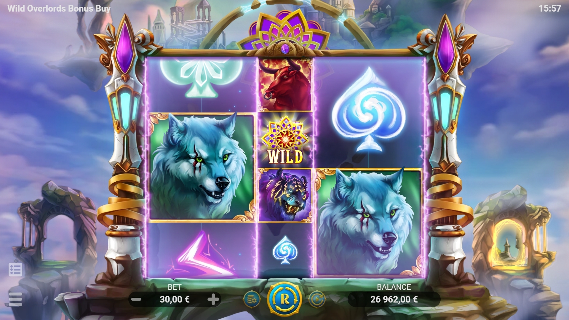 Slot Wild Overlords Bonus Buy, jogo de caça-níqueis, cassino online, Overlords, tesouros, Bonus Buy.